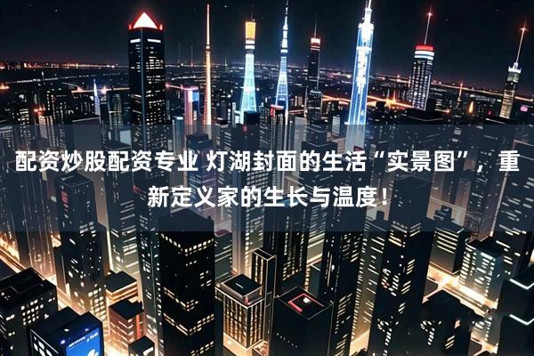 配资炒股配资专业 灯湖封面的生活“实景图”，重新定义家的生长与温度！
