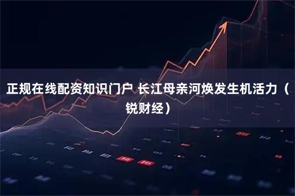 正规在线配资知识门户 长江母亲河焕发生机活力（锐财经）