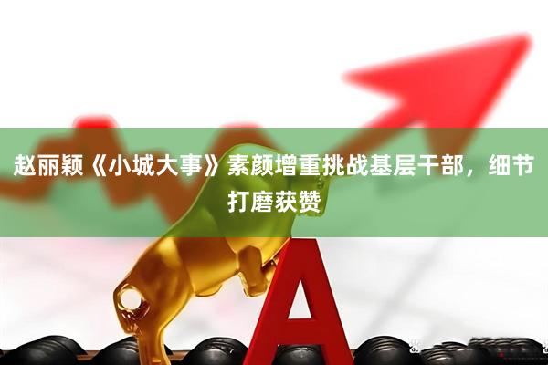 赵丽颖《小城大事》素颜增重挑战基层干部，细节打磨获赞